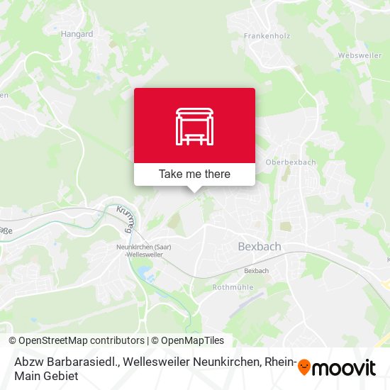 Abzw Barbarasiedl., Wellesweiler Neunkirchen map