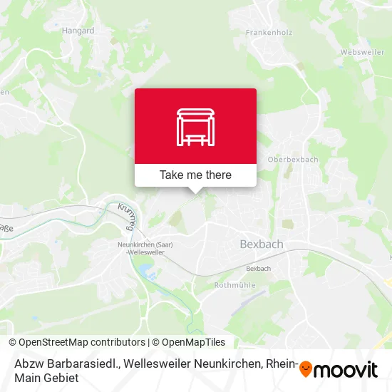 Карта Abzw Barbarasiedl., Wellesweiler Neunkirchen