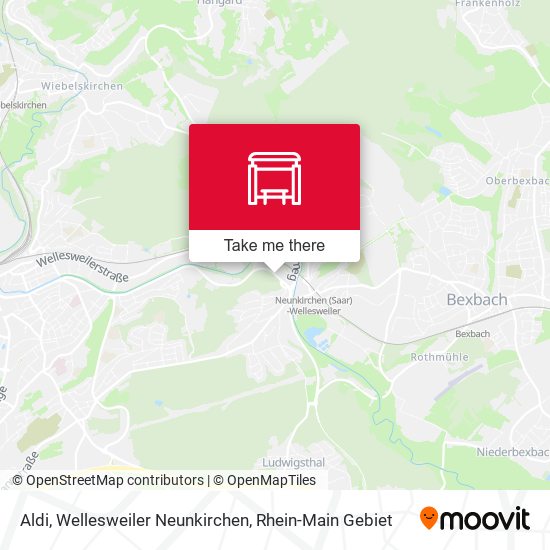 Карта Aldi, Wellesweiler Neunkirchen
