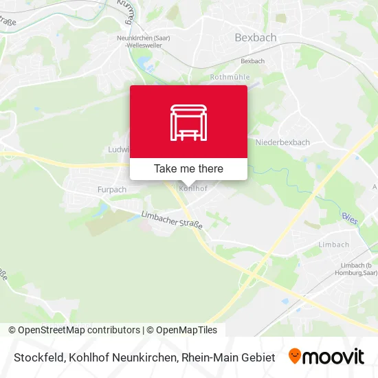 Карта Stockfeld, Kohlhof Neunkirchen