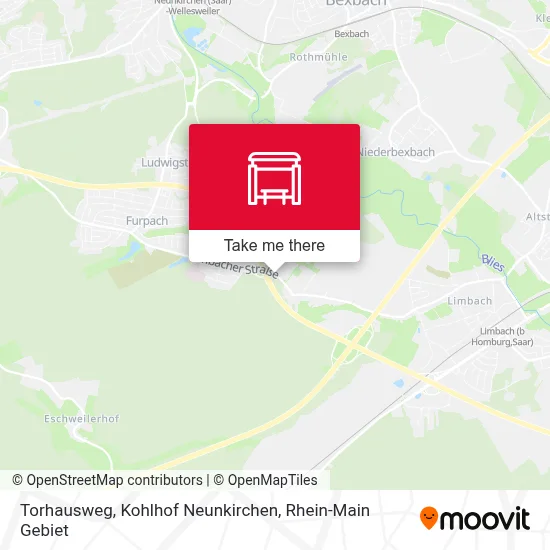 Torhausweg, Kohlhof Neunkirchen map