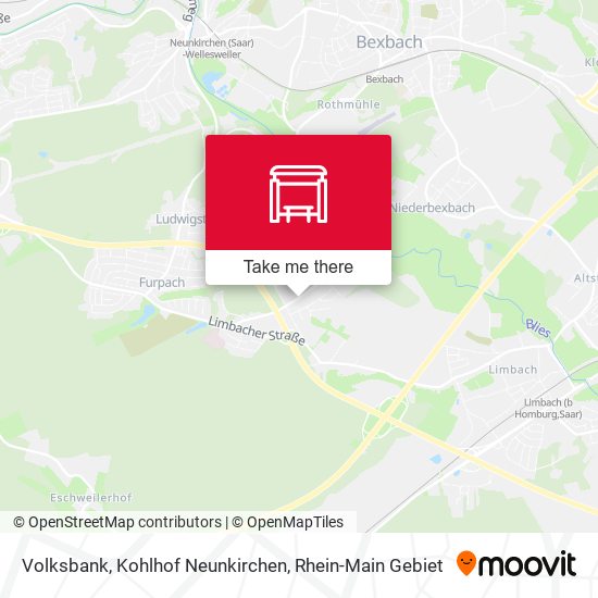 Volksbank, Kohlhof Neunkirchen map