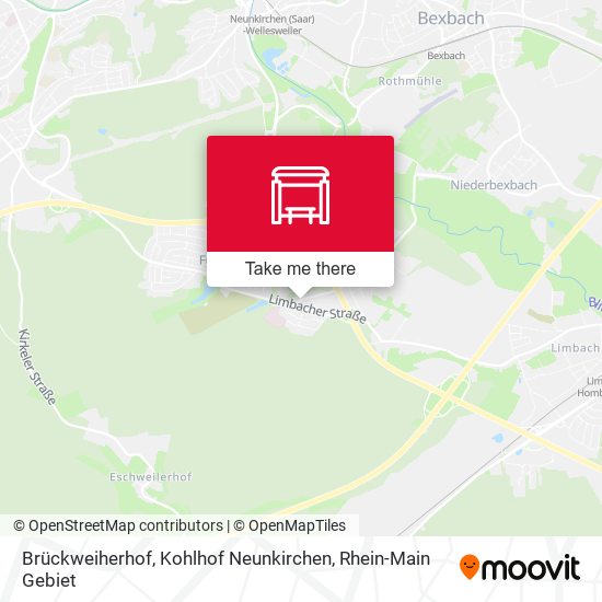 Brückweiherhof, Kohlhof Neunkirchen map