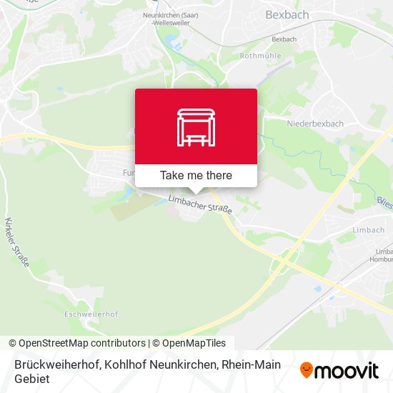 Brückweiherhof, Kohlhof Neunkirchen map