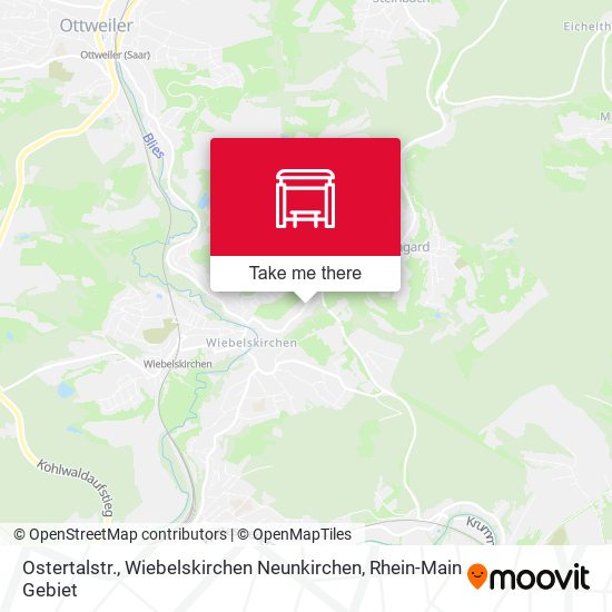 Карта Ostertalstr., Wiebelskirchen Neunkirchen