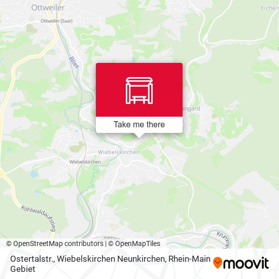 Карта Ostertalstr., Wiebelskirchen Neunkirchen
