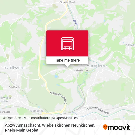 Карта Abzw Annaschacht, Wiebelskirchen Neunkirchen