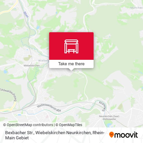 Карта Bexbacher Str., Wiebelskirchen Neunkirchen