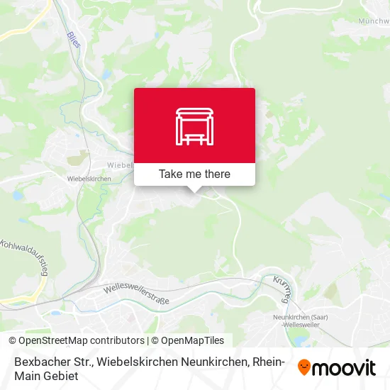 Карта Bexbacher Str., Wiebelskirchen Neunkirchen