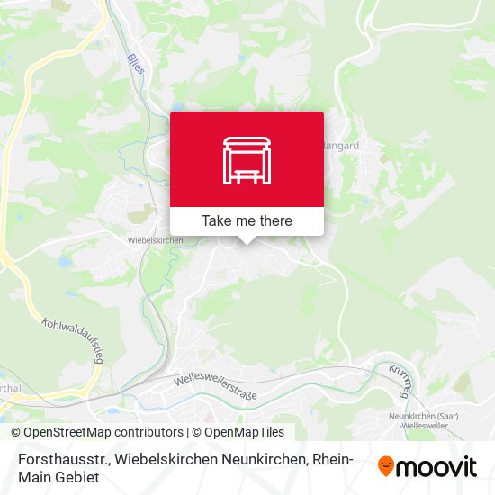 Карта Forsthausstr., Wiebelskirchen Neunkirchen