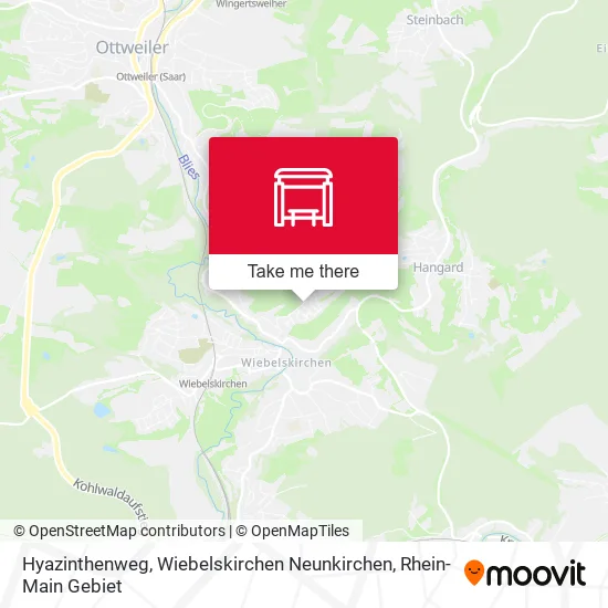 Карта Hyazinthenweg, Wiebelskirchen Neunkirchen