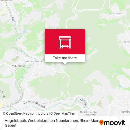 Карта Vogelsbach, Wiebelskirchen Neunkirchen