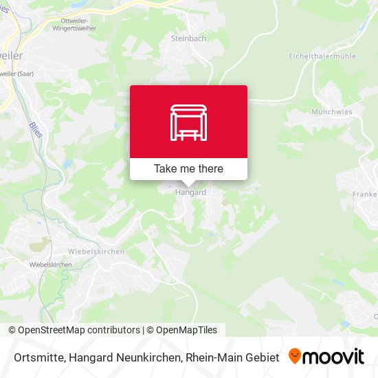 Ortsmitte, Hangard Neunkirchen map