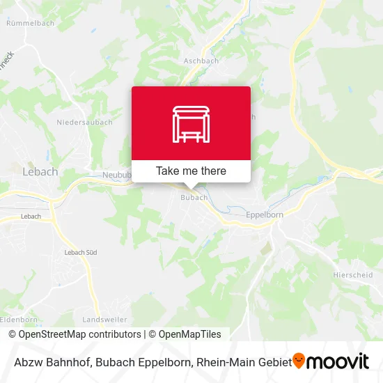 Карта Abzw Bahnhof, Bubach Eppelborn