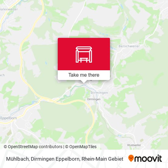 Mühlbach, Dirmingen Eppelborn map