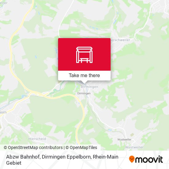 Abzw Bahnhof, Dirmingen Eppelborn map