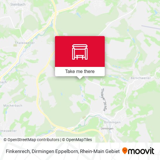 Finkenrech, Dirmingen Eppelborn map