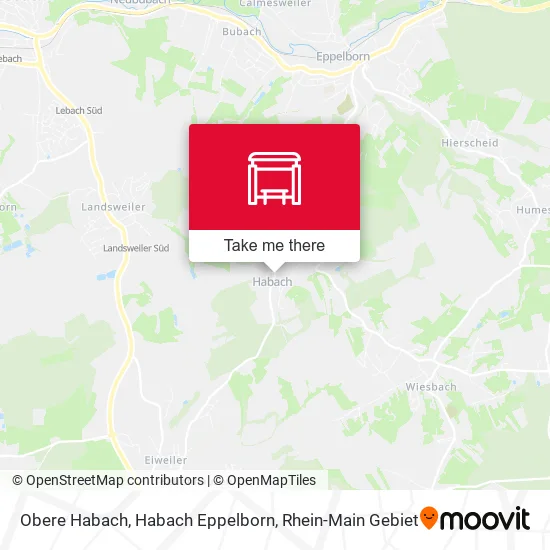 Карта Obere Habach, Habach Eppelborn
