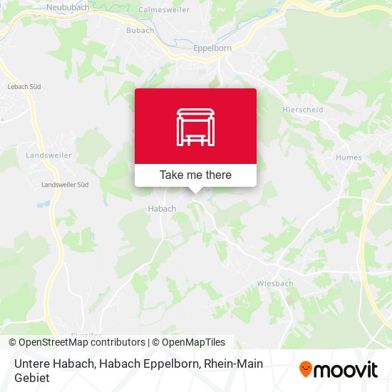 Untere Habach, Habach Eppelborn map