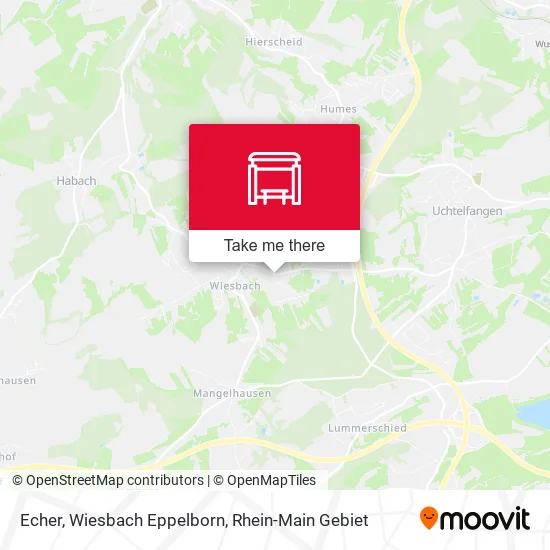 Карта Echer, Wiesbach Eppelborn
