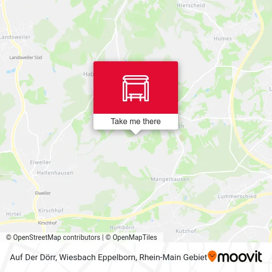 Карта Auf Der Dörr, Wiesbach Eppelborn