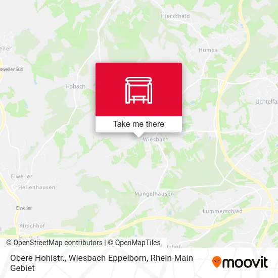 Карта Obere Hohlstr., Wiesbach Eppelborn