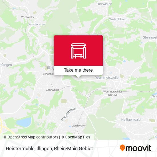Heistermühle, Illingen map