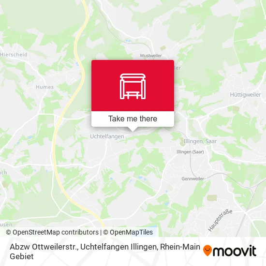 Карта Abzw Ottweilerstr., Uchtelfangen Illingen