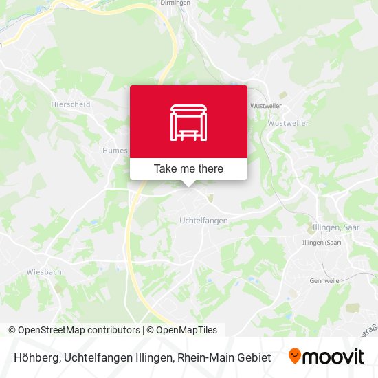 Höhberg, Uchtelfangen Illingen map