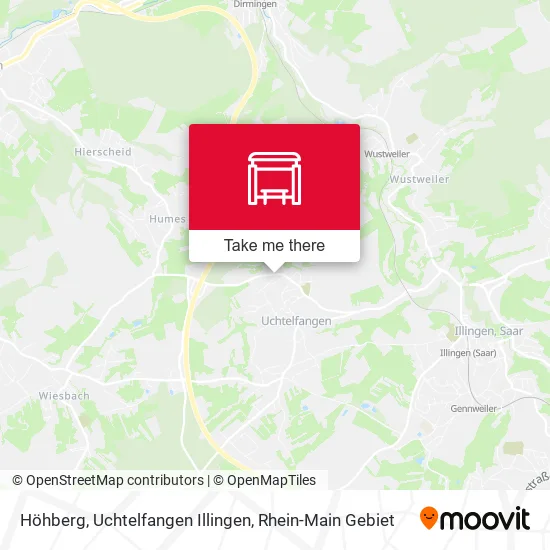 Карта Höhberg, Uchtelfangen Illingen