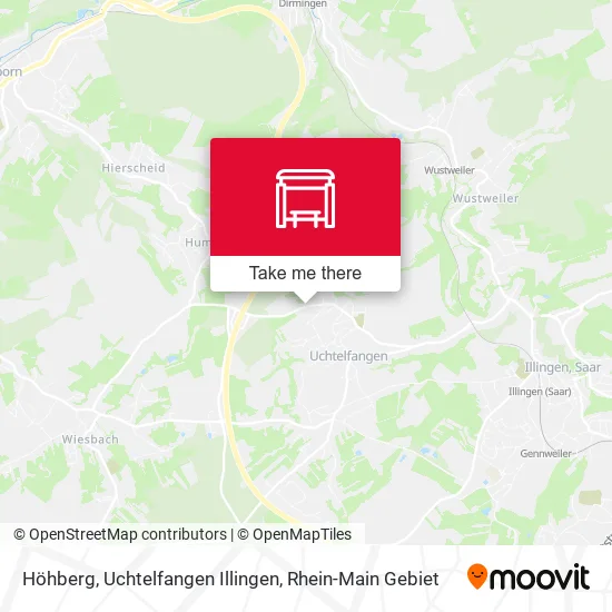 Карта Höhberg, Uchtelfangen Illingen