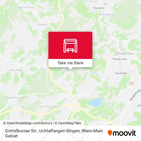 Göttelborner Str., Uchtelfangen Illingen map