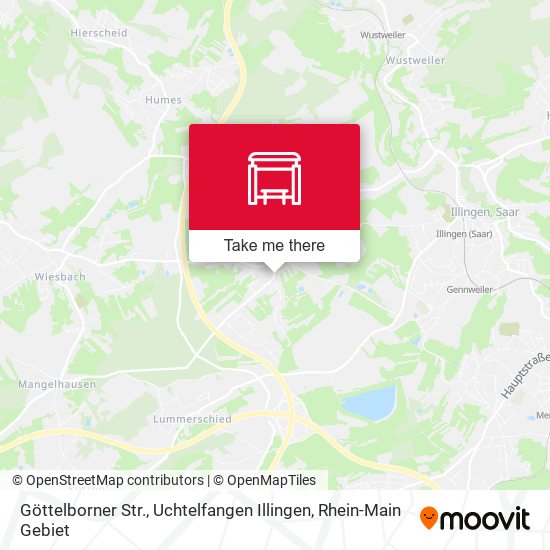 Göttelborner Str., Uchtelfangen Illingen map