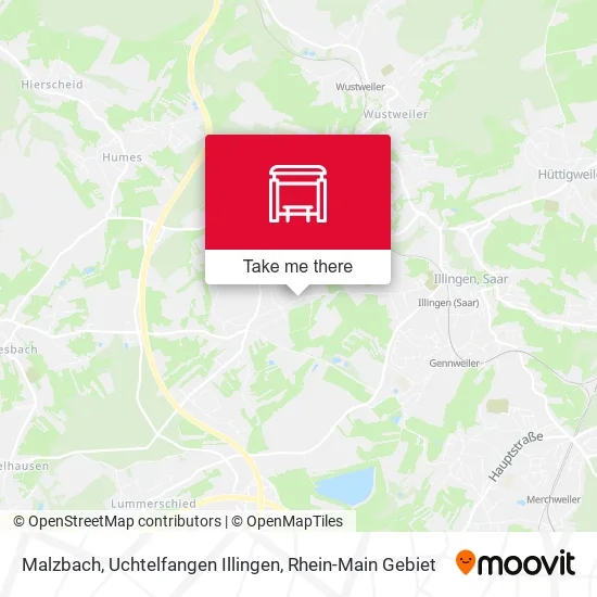 Карта Malzbach, Uchtelfangen Illingen