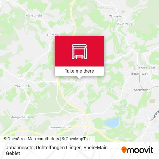 Карта Johannesstr., Uchtelfangen Illingen