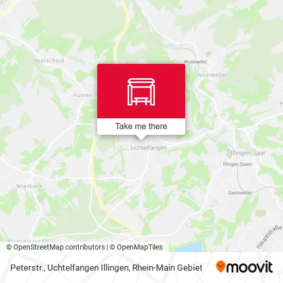 Карта Peterstr., Uchtelfangen Illingen