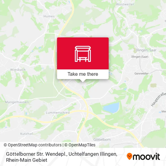 Карта Göttelborner Str. Wendepl., Uchtelfangen Illingen