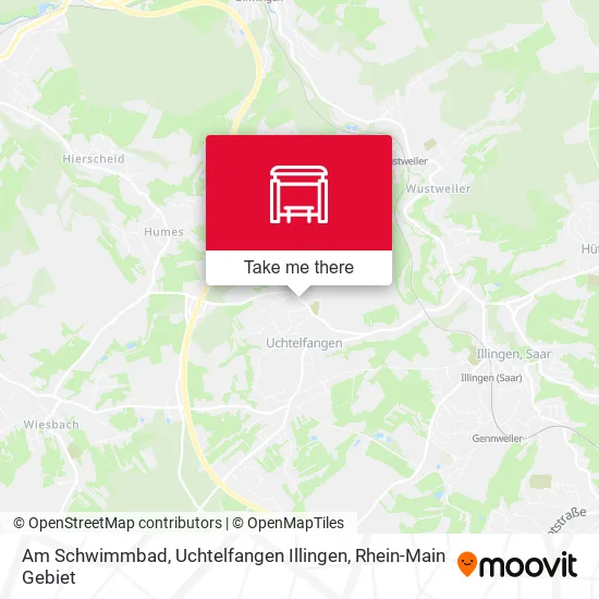 Карта Am Schwimmbad, Uchtelfangen Illingen