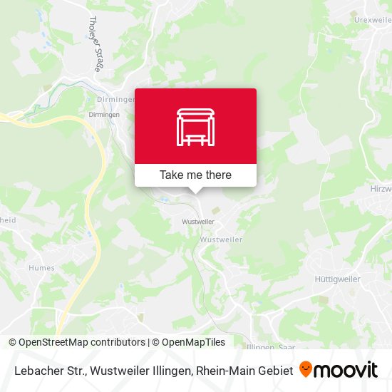 Карта Lebacher Str., Wustweiler Illingen
