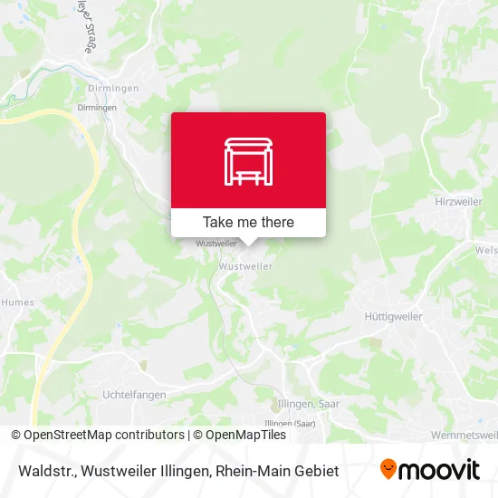 Карта Waldstr., Wustweiler Illingen