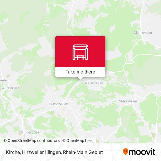 Kirche, Hirzweiler Illingen map