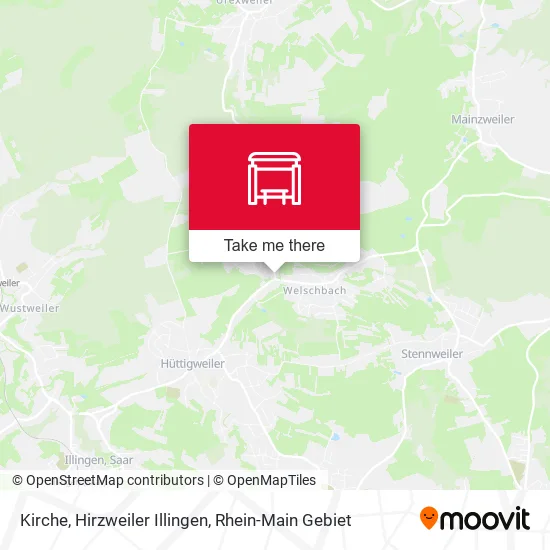 Карта Kirche, Hirzweiler Illingen