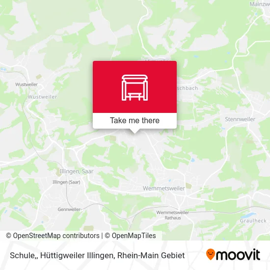 Карта Kirche, Hüttigweiler Illingen