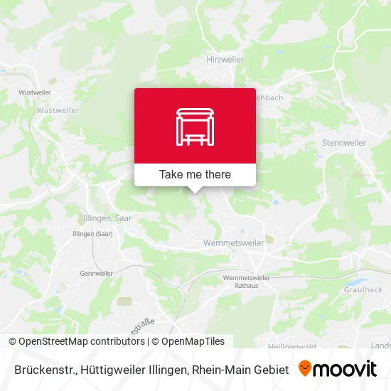 Карта Brückenstr., Hüttigweiler Illingen