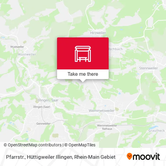 Карта Pfarrstr., Hüttigweiler Illingen