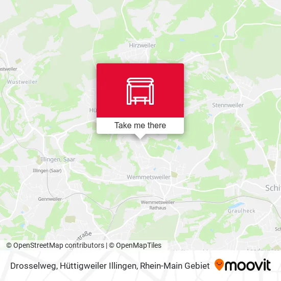 Карта Drosselweg, Hüttigweiler Illingen