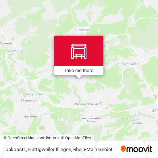 Карта Jakobstr., Hüttigweiler Illingen