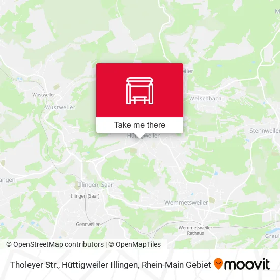 Карта Tholeyer Str., Hüttigweiler Illingen