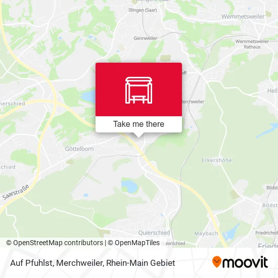 Карта Auf Pfuhlst, Merchweiler