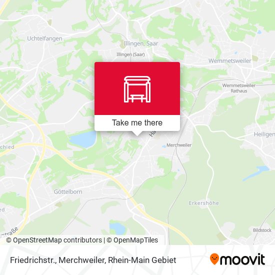 Friedrichstr., Merchweiler map